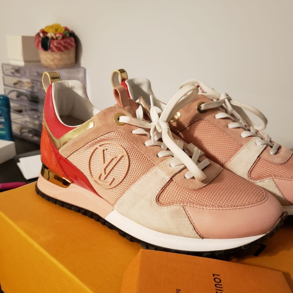 Louis Vuitton Pink Run Away Mesh Low-Top Women Sne